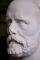 Skulptur — „Christian Friedrich Hebbel“ Detail, nach der Reinigung