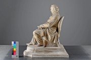 Statuette – „Eduard Mörike“ von Adolf von Donndorf (1835-1916) im Vorzustand (Untersuchung Farbfassung - Röntgenfluoreszenzanalyse (RFA))