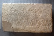 Relief – Esel auf dem Dreschplatz, nach der konservatorischen Behandlung