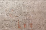 Wandrelief aus dem Grab des Merymery (Inv. Nr. AP 6b) – Detail, nach der konservatorischen und restauratorischen Behandlung