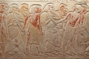 Grabrelief des Horemheb, Detail Fragment (nach der konservatorischen Behandlung)