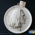 Portraitmedaillon — „Franz Liszt“ – Vorzustand