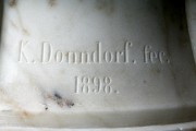 Skulptur — „Großherzogin Sophie" Detail: Signatur: K. Donndorf. fec. 1898.