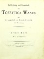 "Beschreibung und Verzeichnis der Toreutica - Waare der Klauerschen Kunst - Fabrik zu Weimar", Erster Heft, Weimar, 1800